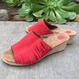 UGG Danes Suede wedge sandal